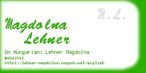 magdolna lehner business card